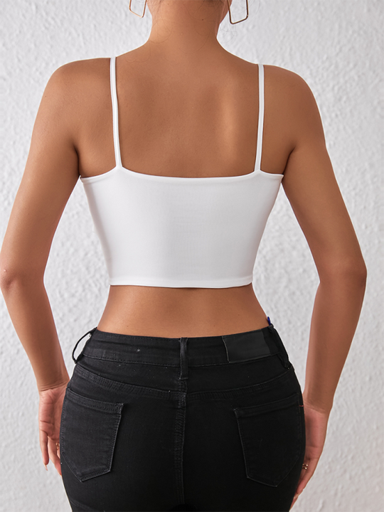Heidi-Mode | Frühling und Sommer sexy bauchfreies Spaghetti-Top