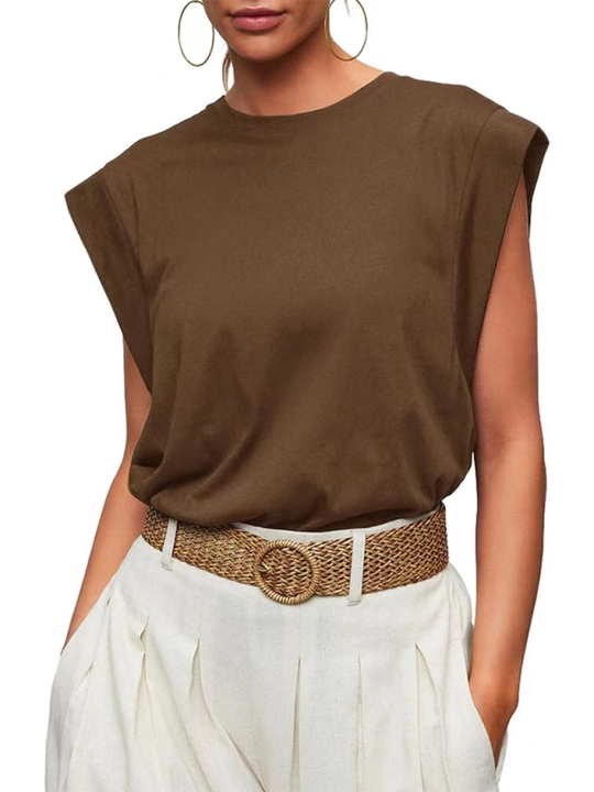 Heidi-Mode | Neues Rundhals lockeres Kurzarm-T-Shirt gestreiftes Oberteil