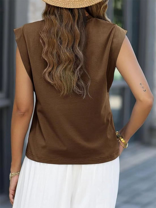 Heidi-Mode | Neues Rundhals lockeres Kurzarm-T-Shirt gestreiftes Oberteil