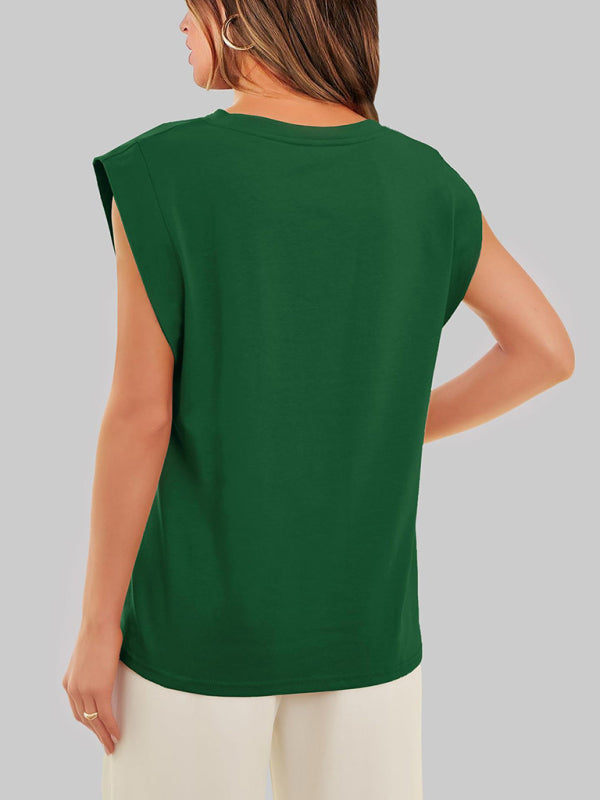 Heidi-Mode | Neues Rundhals lockeres Kurzarm-T-Shirt gestreiftes Oberteil