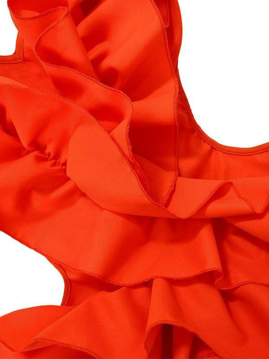 Heidi-Mode | Damen Ärmelloses Faltenfreies Rückenausschnitt Minikleid Curling Sexy Kleid