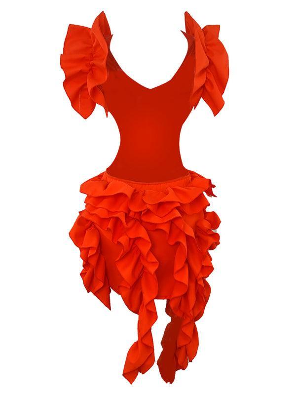 Heidi-Mode | Damen Ärmelloses Faltenfreies Rückenausschnitt Minikleid Curling Sexy Kleid