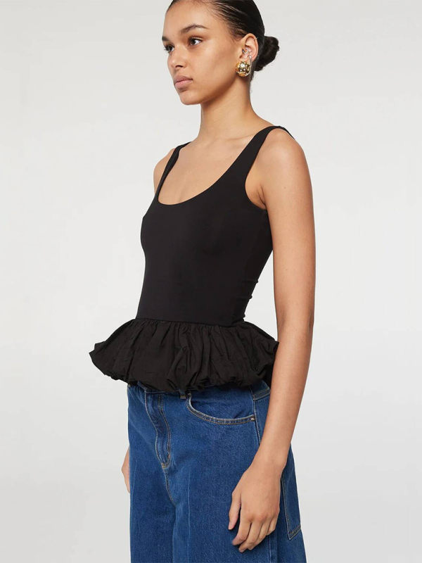 Heidi-Mode | Stitching Fashion Freizeit T-Shirt Weste