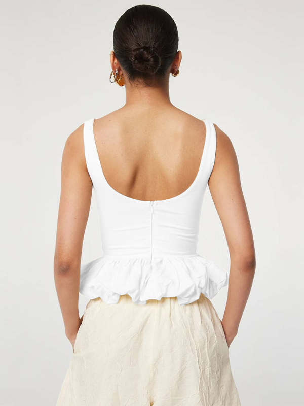 Heidi-Mode | Stitching Fashion Freizeit T-Shirt Weste