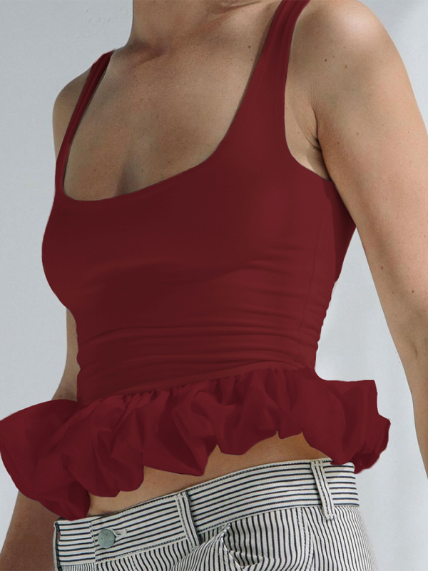 Heidi-Mode | Stitching Fashion Freizeit T-Shirt Weste