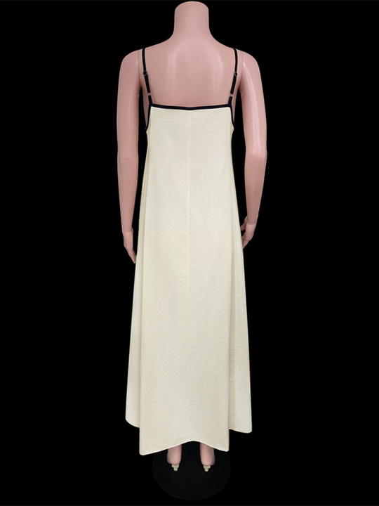 Heidi-Mode | Damenmode Leinenkleid mit Taschen