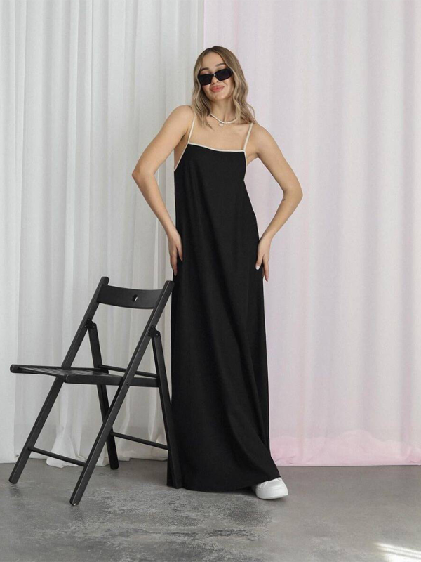 Heidi-Mode | Damenmode Leinenkleid mit Taschen