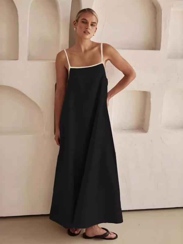 Heidi-Mode | Damenmode Leinenkleid mit Taschen