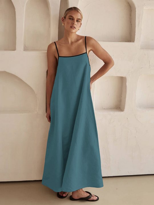 Heidi-Mode | Damenmode Leinenkleid mit Taschen