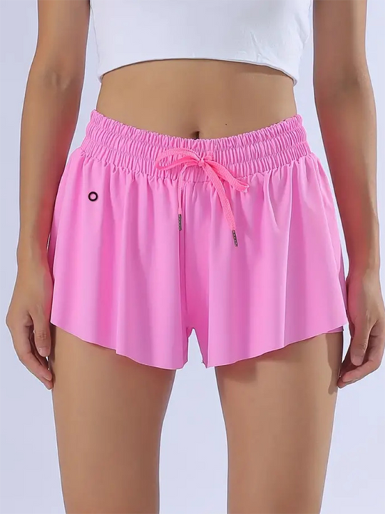 Heidi-Mode | Damen neuer Stil Sport Hoch elastisch und bequeme Tasche Tennisrock