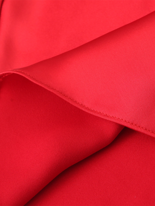 Heidi-Mode | Neues Geschichtetes Satin-Partykleid