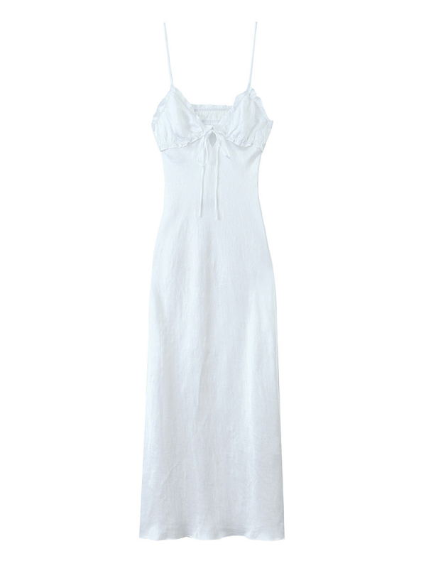 Heidi-Mode | Neues Geschichtetes Satin-Partykleid
