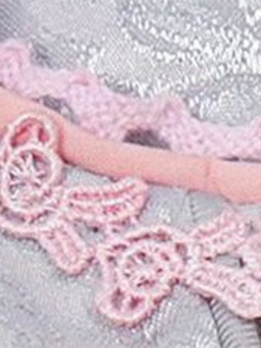 Heidi-Mode | Deutsches München Oktoberfest Grau und Pink Spitzenkleid Bühnenkostüm