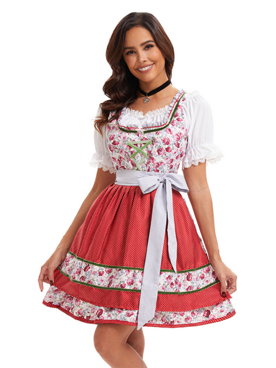 Heidi-Mode | Halloween Bayerisches Dienstmädchen-Uniform Auftritt Kostüm Deutsch München Oktoberfest Bühnenauftritt Kostüm