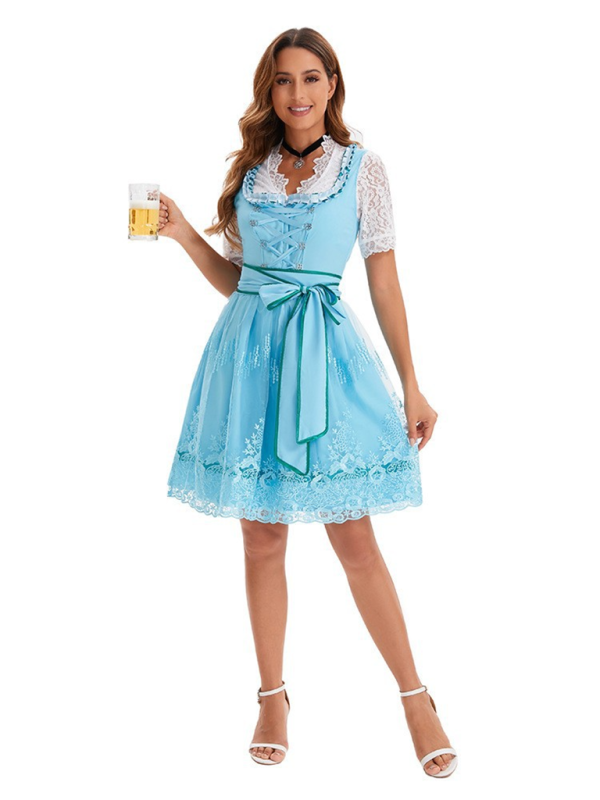 Heidi-Mode | Deutsche München Oktoberfest Kleidung Damen Bedrucktes Bier Kleidung Kleid
