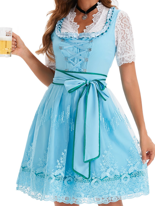 Heidi-Mode | Deutsche München Oktoberfest Kleidung Damen Bedrucktes Bier Kleidung Kleid