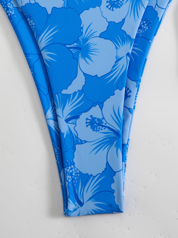 Heidi-Mode | Blumenmuster Halterneck-Bikini