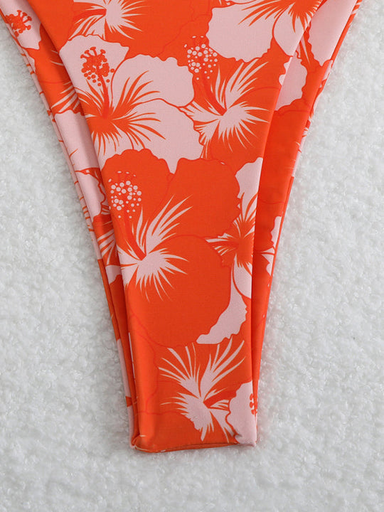 Heidi-Mode | Blumenmuster Halterneck-Bikini