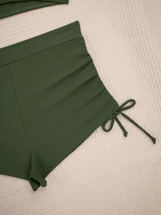 Heidi-Mode | Olivgrün Active Bikini Satz