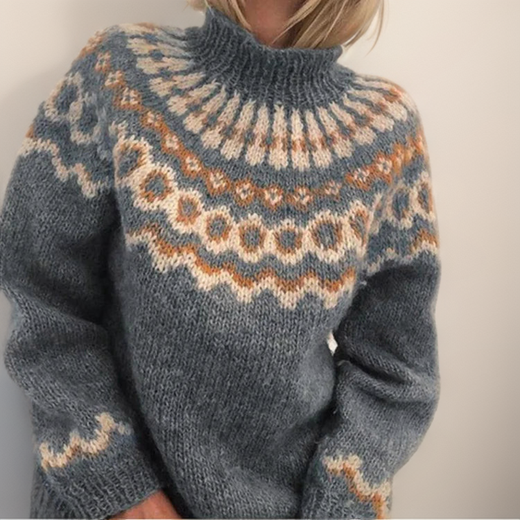 Heidi-Mode | Warmer Und Bequemer Dicker Rollkragenpulli