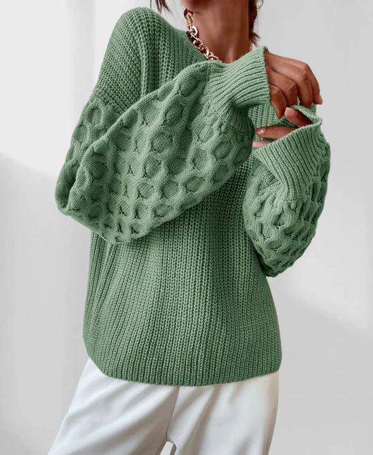 Heidi-Mode | Trendy gestrickter Chic Pullover