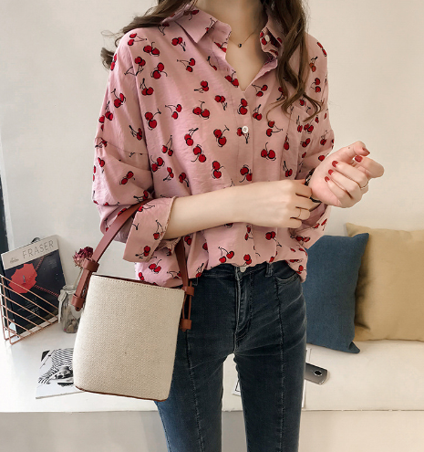 Auizia | Mode Kirschen Bluse