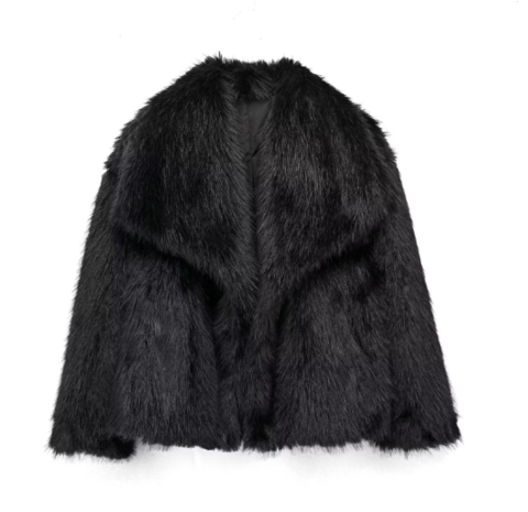 Heidi-Mode | Elegante Pelzjacke für Frauen Warm, Weich und Luxuriös, Stilvoll und Gemütlich, Polyester