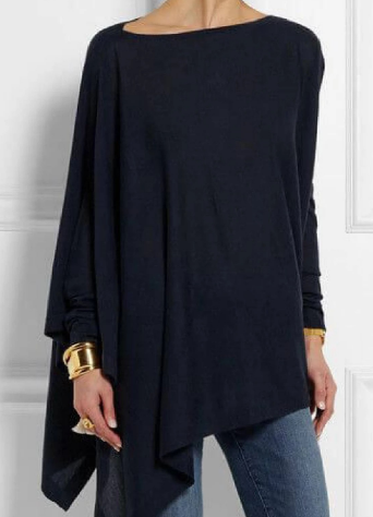 Heidi-Mode | Modischer Poncho mit Asymmetrie