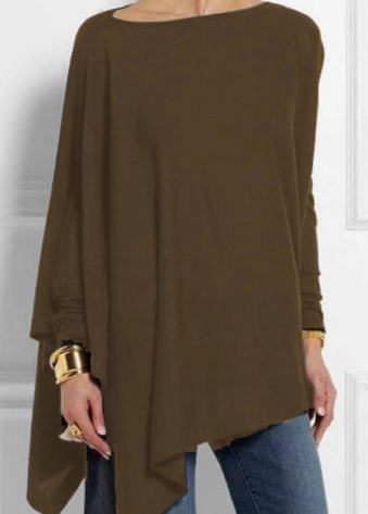 Heidi-Mode | Modischer Poncho mit Asymmetrie
