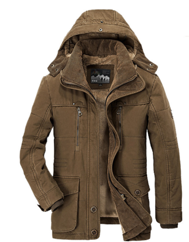 Heidi-Mode | Herren Winterjacke – Parka-Stil mit Kapuze