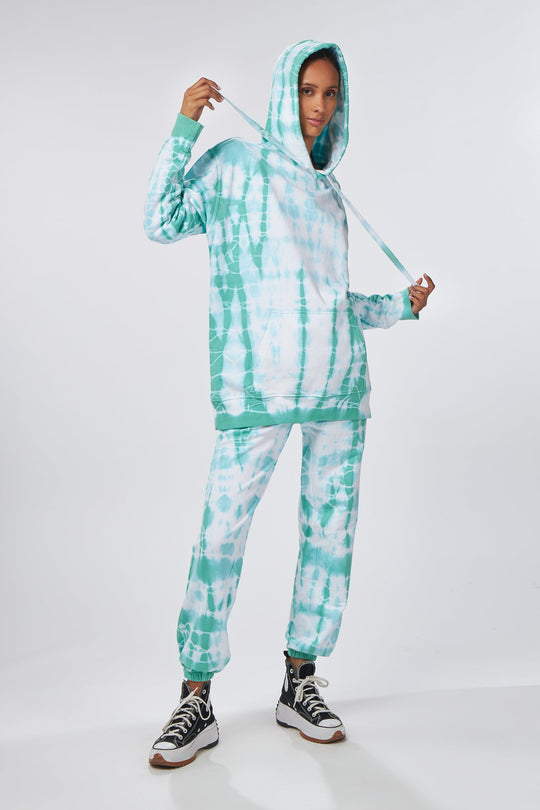 Baumwollhose Day Tie-Dye Mint