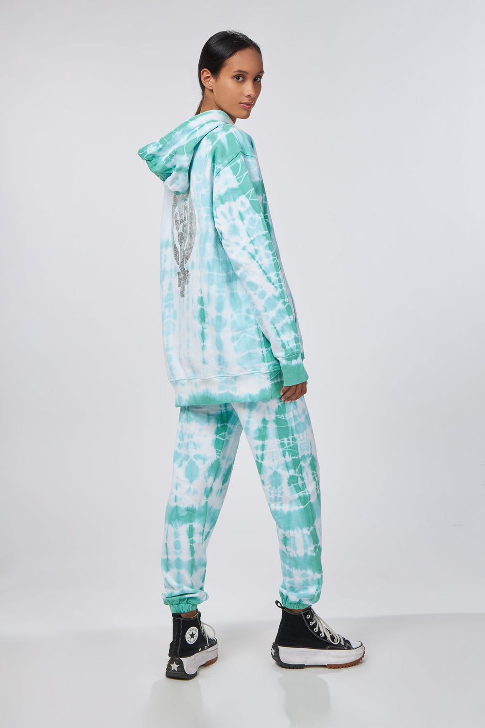 Baumwollhose Day Tie-Dye Mint