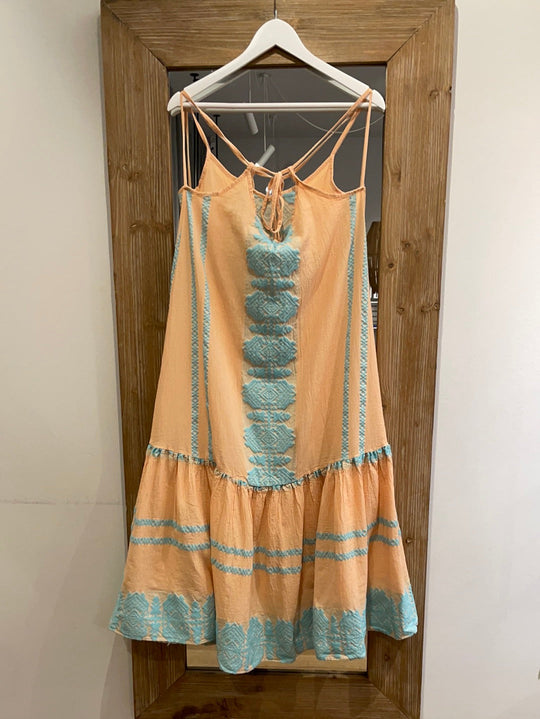 STRAP DRESS "ARIZONA" TURQUOISE