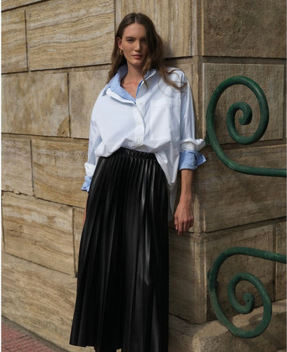 VEGAN LEATHER SKIRT 