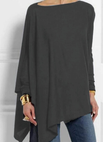 Heidi-Mode | Modischer Poncho mit Asymmetrie