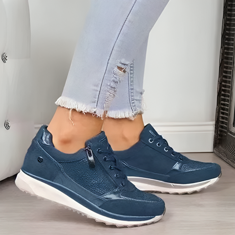 Heidi-Mode | Advanced Comfort & Support Zip Up Sneakers für Frauen