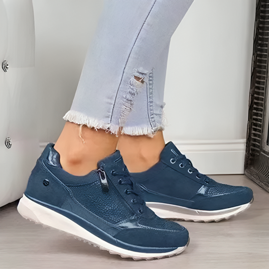 Heidi-Mode | Advanced Comfort & Support Zip Up Sneakers für Frauen