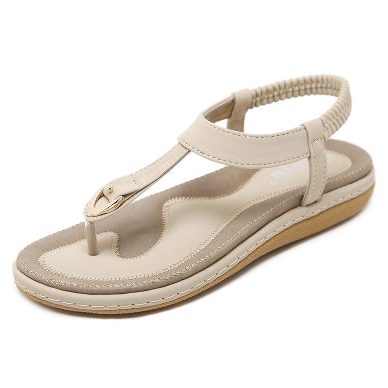 Heidi-Mode | Eleganz und Wohlbefinden Damen Flache Sandalen mit Riemen
