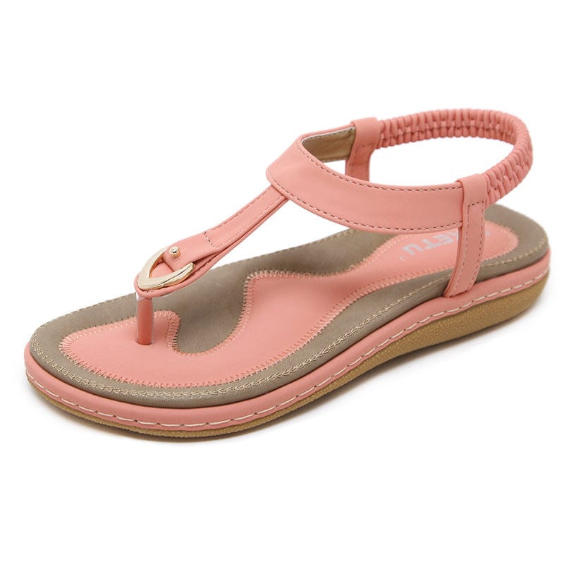 Heidi-Mode | Eleganz und Wohlbefinden Damen Flache Sandalen mit Riemen