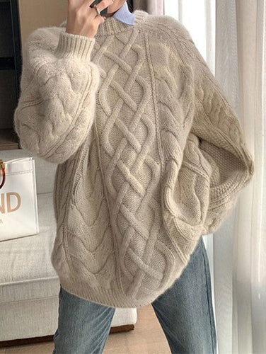 Heidi-Mode | Pullover Mit Zopfmuster