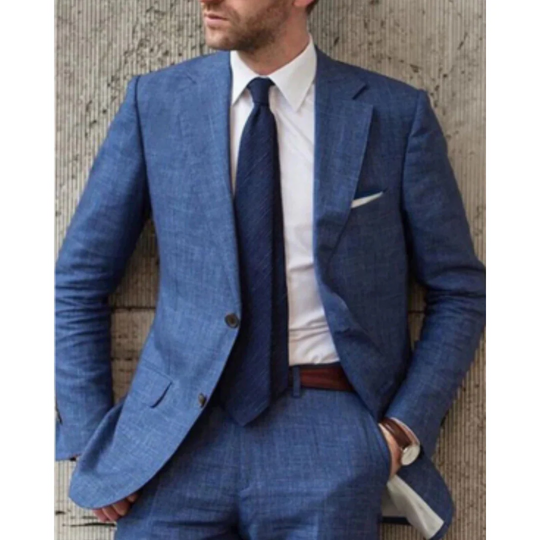 Heidi-Mode | Blazers Slim Fit Wollgefühl Revers Zwei-Knopf Anzugjacke