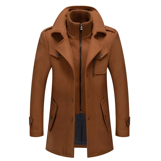 Heidi-Mode | Eleganter langer Trenchcoat für Herren