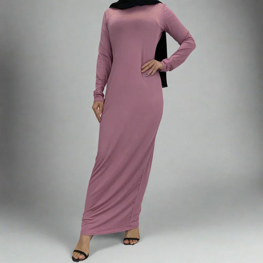 Heidi-Mode | Muslimische Frauen Mikrofaser Innere Abaya Kleid