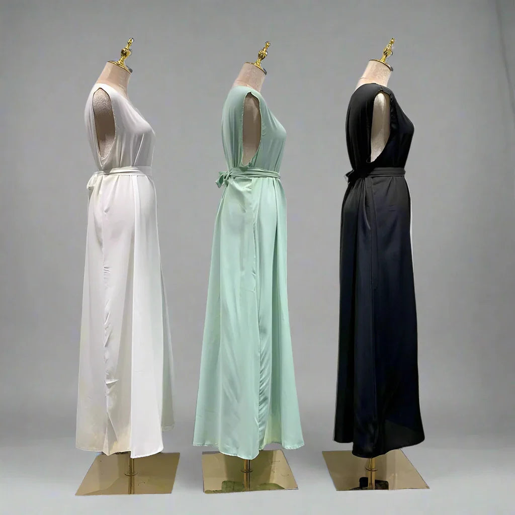 Heidi-Mode | Frauen Abaya Muslim Unter Ärmelloses Unterrock Kleid Unterrock