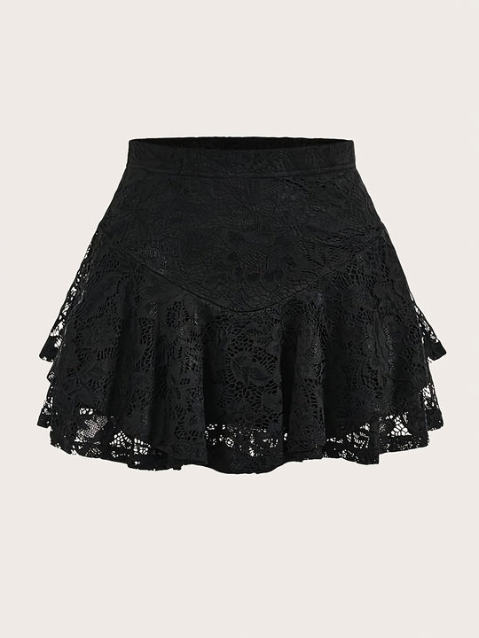 Heidi-Mode | Elegantes Spitzen Stretch Minikleid