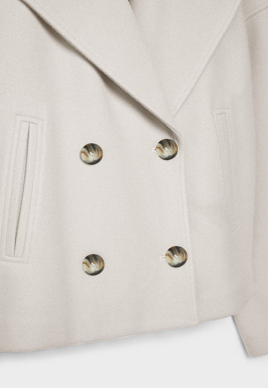 Heidi-Mode | Kurz geschnittener Wollmantel für Damen