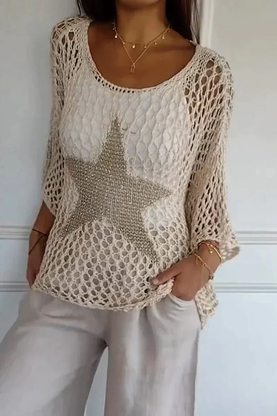 Heidi-Mode | Gestrickte Sternen Oberteile