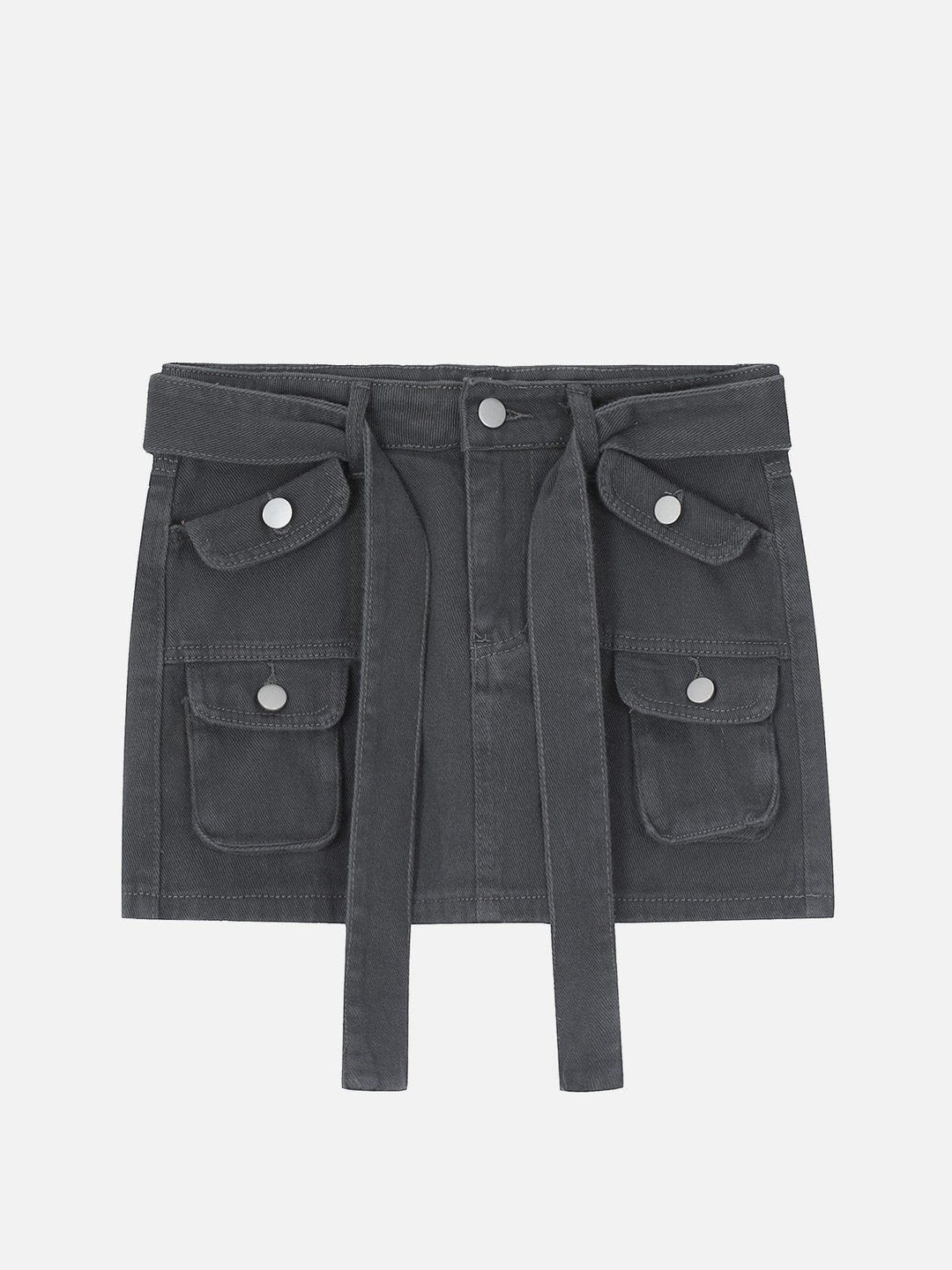 denim rok met meerdere zakken