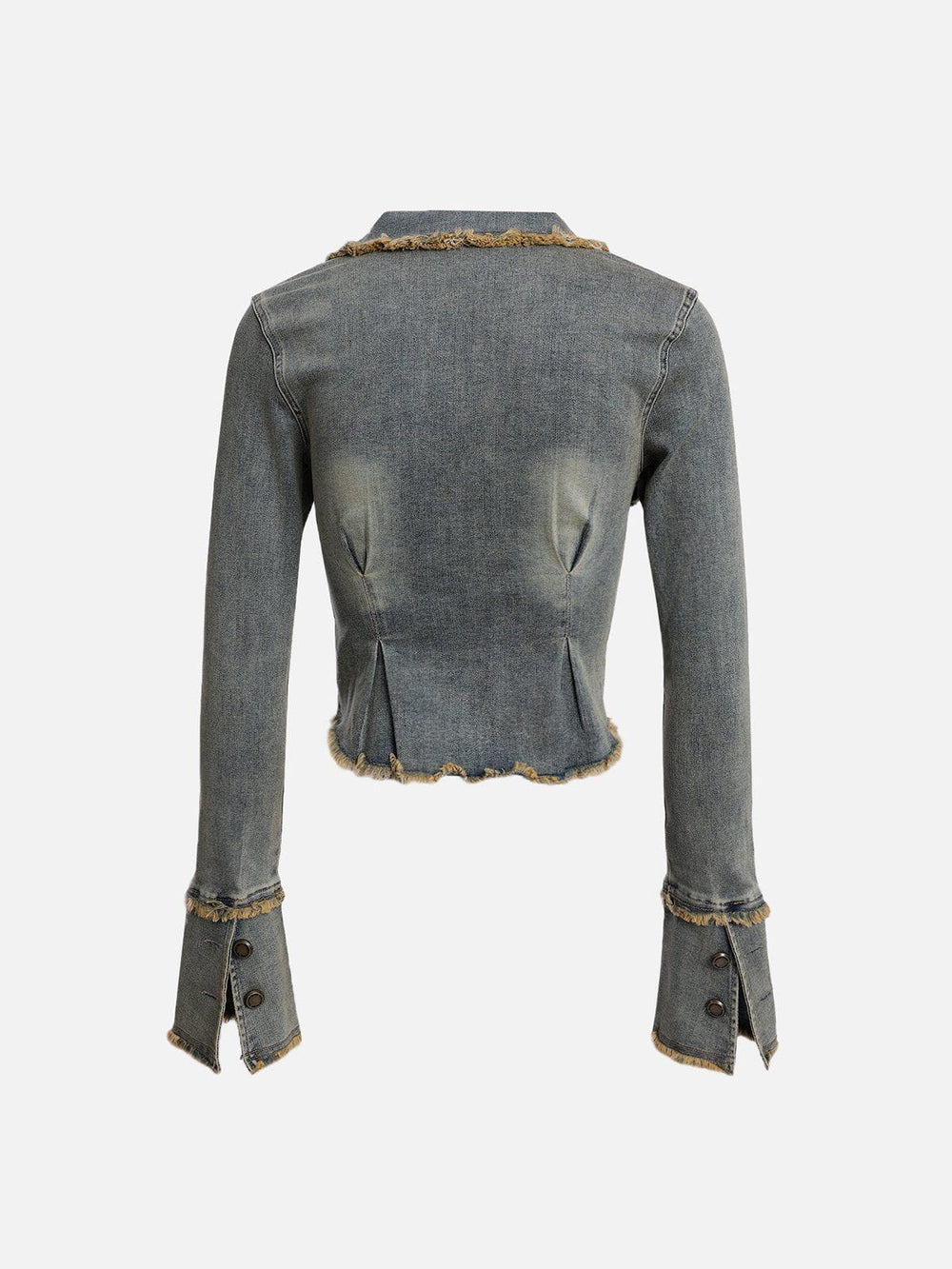 Vintage-Jeansjacke in gewaschenem Blau