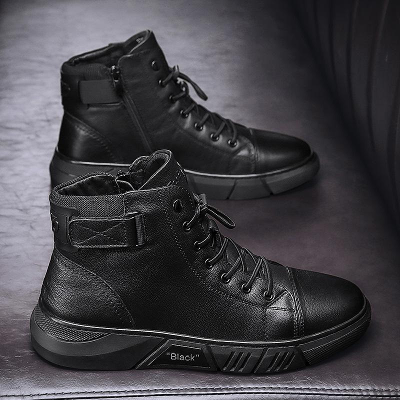 Heidi-Mode | Robuste Schwarze Herrenschuhe